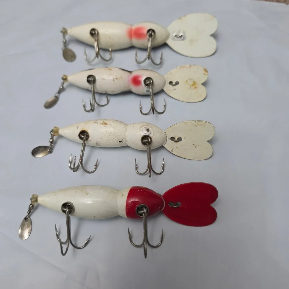 Whopper Stopper Hellbender Fishing Lures Vintage Lot of 4 4 Colorways